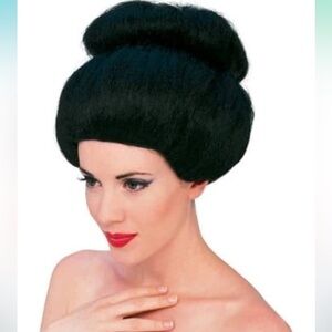 Rubie's Classic Black Hair Bun Wig adult costume geisha wig hair bun wig